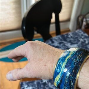 Starry Night Art Bangle Bracelet